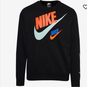 Black Nike Futura crewneck Sweatshirt